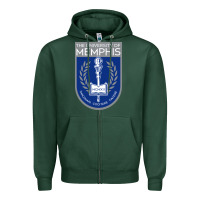 Sports Green University Of Memphis Zipper Hoodie - linhVisuals