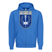 True Royal University Of Memphis Zipper Hoodie - linhVisuals