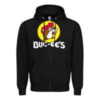 Black bucc ee's tshirt Zipper Hoodie - linhVisuals