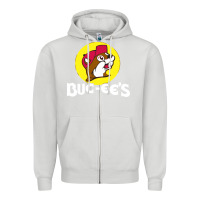 Dove Grey bucc ee's tshirt Zipper Hoodie - linhVisuals