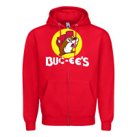 Red bucc ee's tshirt Zipper Hoodie - linhVisuals