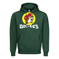 Sports Green bucc ee's tshirt Zipper Hoodie - linhVisuals