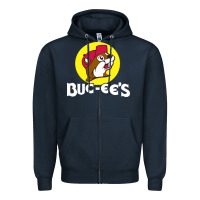 Navy bucc ee's tshirt Zipper Hoodie - linhVisuals