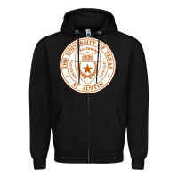 Black University Of Texas At Austin Zipper Hoodie - linhVisuals