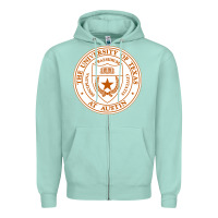 Seafoam University Of Texas At Austin Zipper Hoodie - linhVisuals