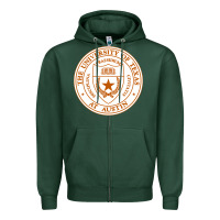 Sports Green University Of Texas At Austin Zipper Hoodie - linhVisuals