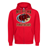 Red The Panthers Zipper Hoodie - linhVisuals