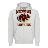 Dove Grey The Panthers Zipper Hoodie - linhVisuals