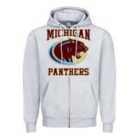 Heather Grey The Panthers Zipper Hoodie - linhVisuals