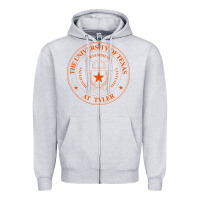 Heather Grey University Of Texas At Tyler Zipper Hoodie - linhVisuals