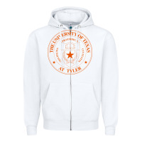 White University Of Texas At Tyler Zipper Hoodie - linhVisuals