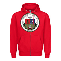Red Upr At Arecibo Zipper Hoodie - linhVisuals