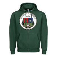 Sports Green Upr At Arecibo Zipper Hoodie - linhVisuals