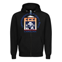 Black Upr At Carolina Zipper Hoodie - linhVisuals