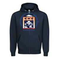 Navy Upr At Carolina Zipper Hoodie - linhVisuals