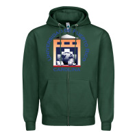 Sports Green Upr At Carolina Zipper Hoodie - linhVisuals