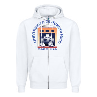 White Upr At Carolina Zipper Hoodie - linhVisuals