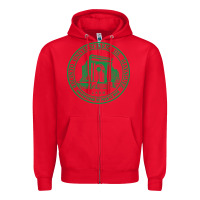 Red Upr At Mayaguez Zipper Hoodie - linhVisuals