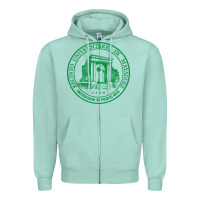 Seafoam Upr At Mayaguez Zipper Hoodie - linhVisuals