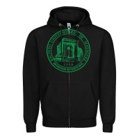 Black Upr At Mayaguez Zipper Hoodie - linhVisuals