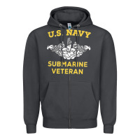 Smoke submarine veteran tshirt Zipper Hoodie - linhVisuals