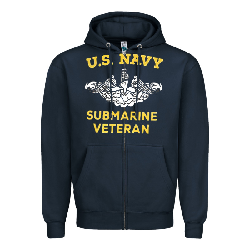 Submarine Veteran Tshirt Zipper Hoodie by linhVisuals | Teevron