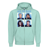 Seafoam vintage Ace Of The Base Zipper Hoodie - linhVisuals