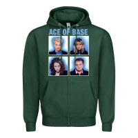 Sports Green vintage Ace Of The Base Zipper Hoodie - linhVisuals