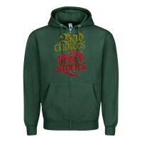Sports Green bad choices make good stories Zipper Hoodie - linhVisuals