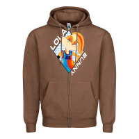 Chestnut lola bunny gril Zipper Hoodie - linhVisuals