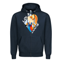 Navy lola bunny gril Zipper Hoodie - linhVisuals