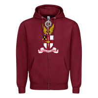 Burgundy Virginia Military Institute Zipper Hoodie - linhVisuals