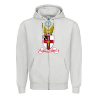 Dove Grey Virginia Military Institute Zipper Hoodie - linhVisuals