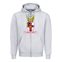 Heather Grey Virginia Military Institute Zipper Hoodie - linhVisuals