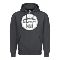 Smoke Washburn University Zipper Hoodie - linhVisuals