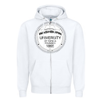 White Washburn University Zipper Hoodie - linhVisuals