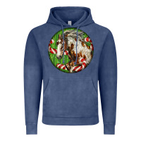 Vintage Denim Horse Christmas Vintage Hoodie - LillyAllenDesigns