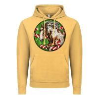Vintage Mustard Horse Christmas Vintage Hoodie - LillyAllenDesigns