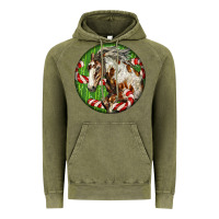 Vintage Olive Horse Christmas Vintage Hoodie - LillyAllenDesigns