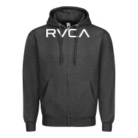Charcoal Heather R V C A company Zipper Hoodie - linhVisuals