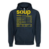 Navy soup nutrition facts funny thanksgiving christmas food Zipper Hoodie - linhVisuals