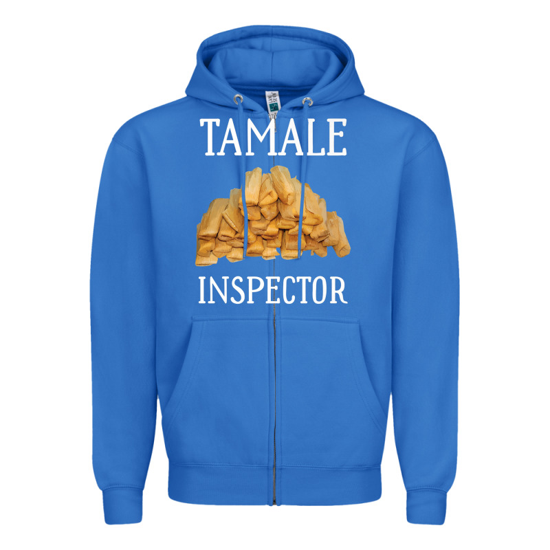 Tamale Inspector Mexican Holiday Christmas Food Zipper Hoodie by linhVisuals | Teevron