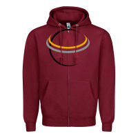 Burgundy ankeny community school distric Zipper Hoodie - linhVisuals