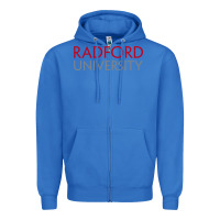 True Royal Radford University Wordmark Zipper Hoodie - linhVisuals