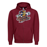 Burgundy greenville-swamp-rabbits-merch Zipper Hoodie - linhVisuals
