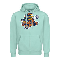 Seafoam greenville-swamp-rabbits-merch Zipper Hoodie - linhVisuals