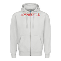 Dove Grey Siue Wordmark Zipper Hoodie - linhVisuals