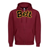 Burgundy bettendorf high school Zipper Hoodie - linhVisuals