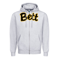 Heather Grey bettendorf high school Zipper Hoodie - linhVisuals