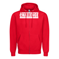 Red the challenge Zipper Hoodie - linhVisuals